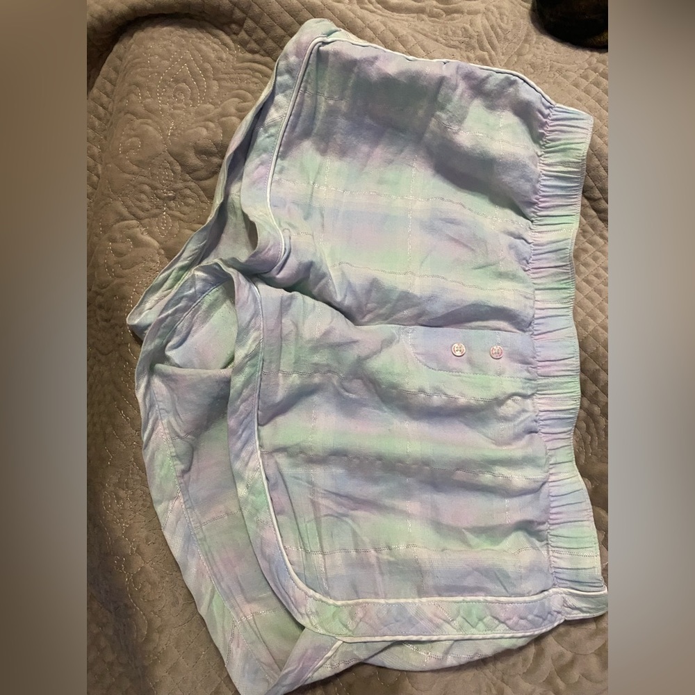 Victoria secret plaid pj shorts